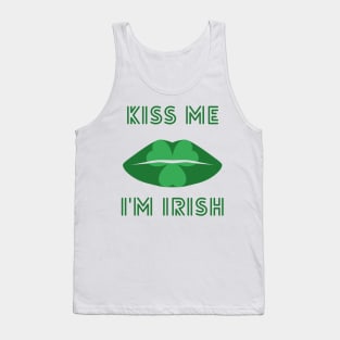 Kiss Me I'm Irish St Patricks Day Tank Top